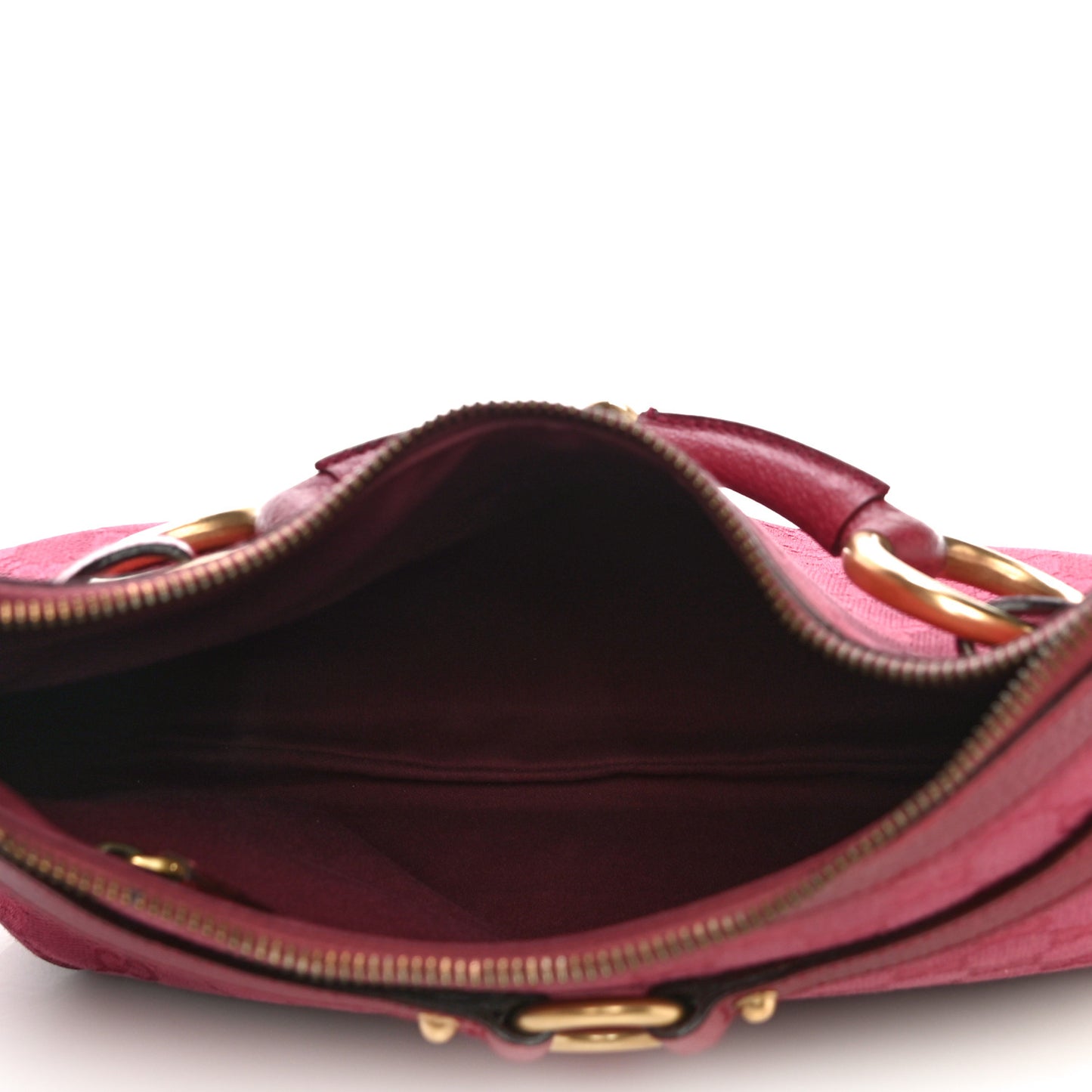 Monogram Horsebit Hobo Fuschia