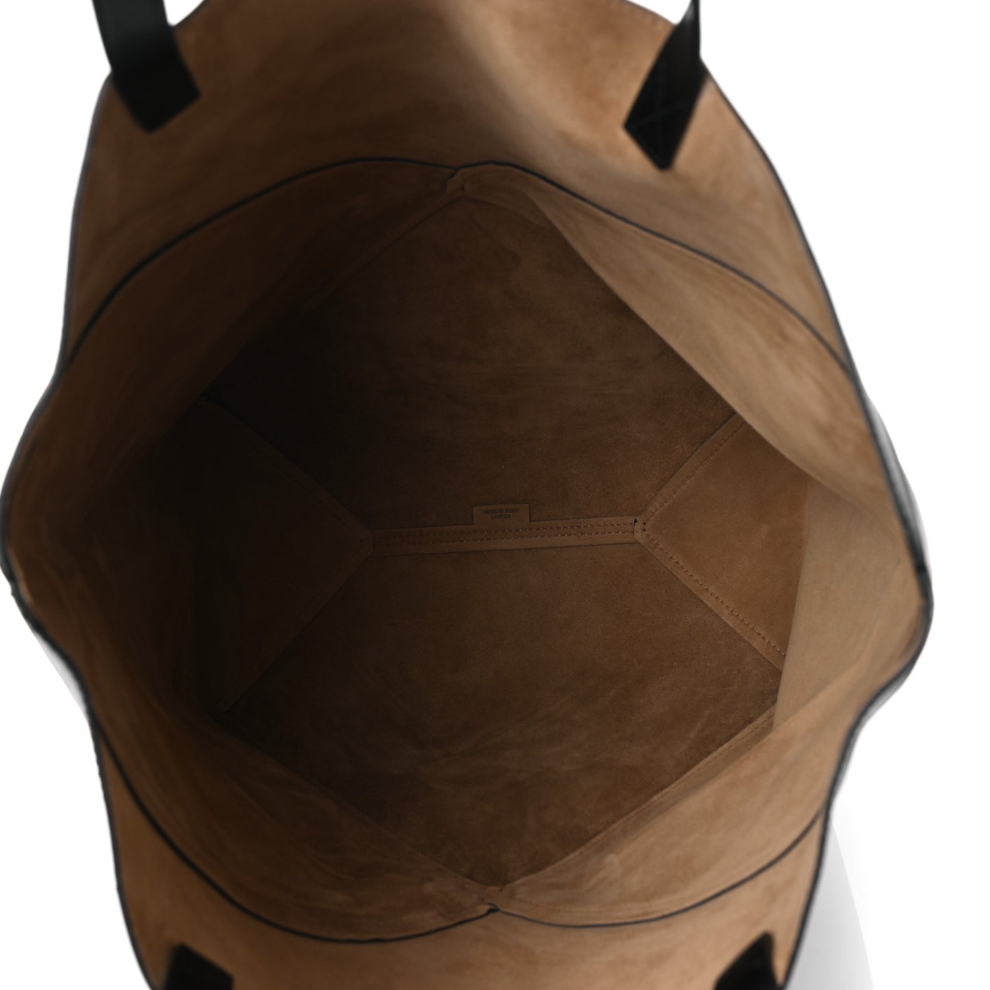 Shiny Calfskin Large Puzzle Fold Tote Black