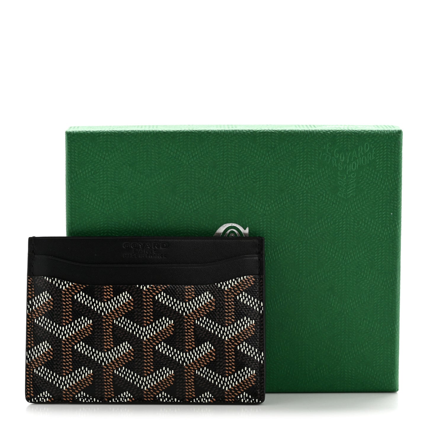 Goyardine Saint Sulpice Card Holder Black