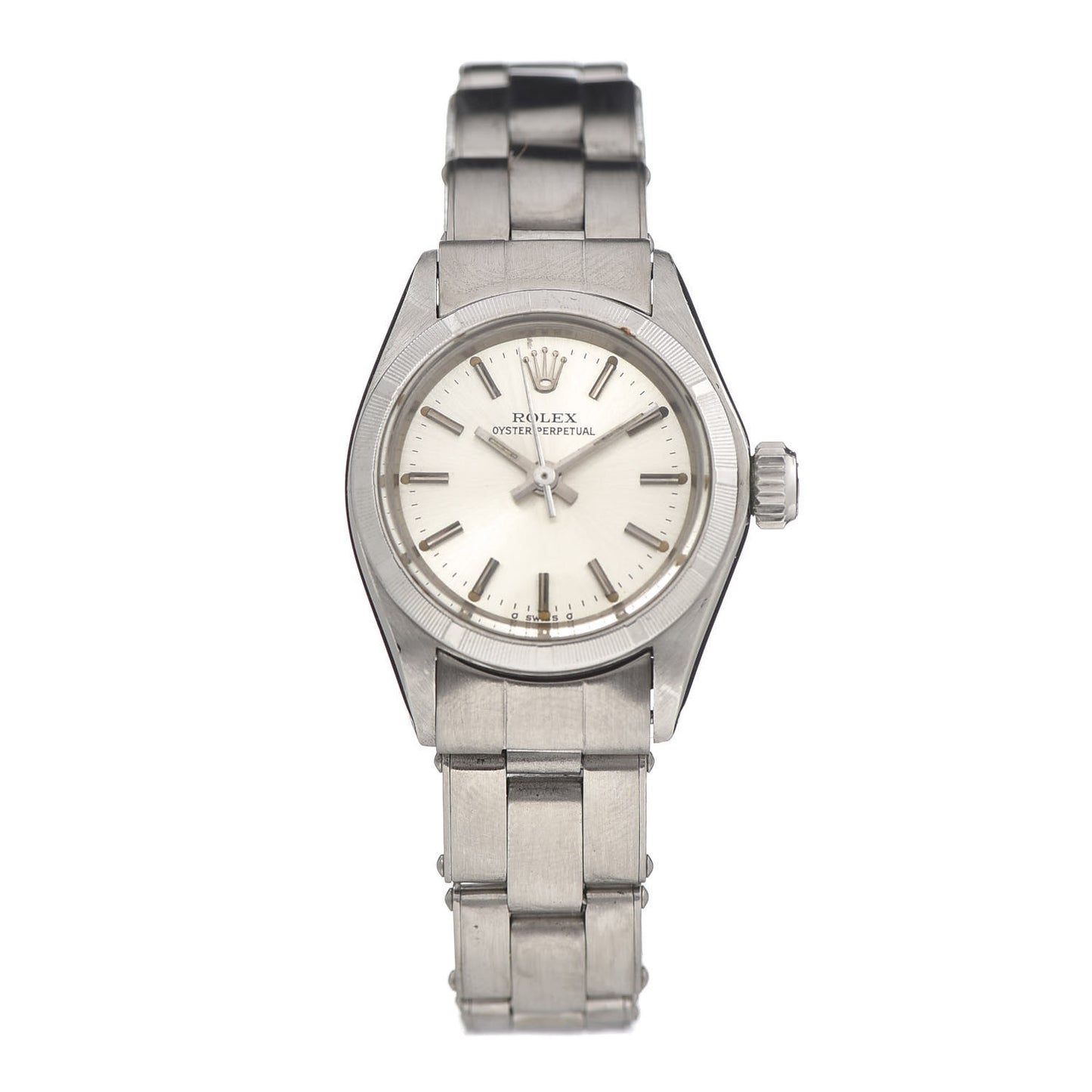 Stainless Steel 25mm Oyster Perpetual Watch Silver 6723