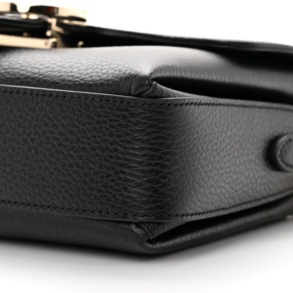 Gucci Dollar Calfskin Interlocking G Crossbody Bag Black 10 of 11