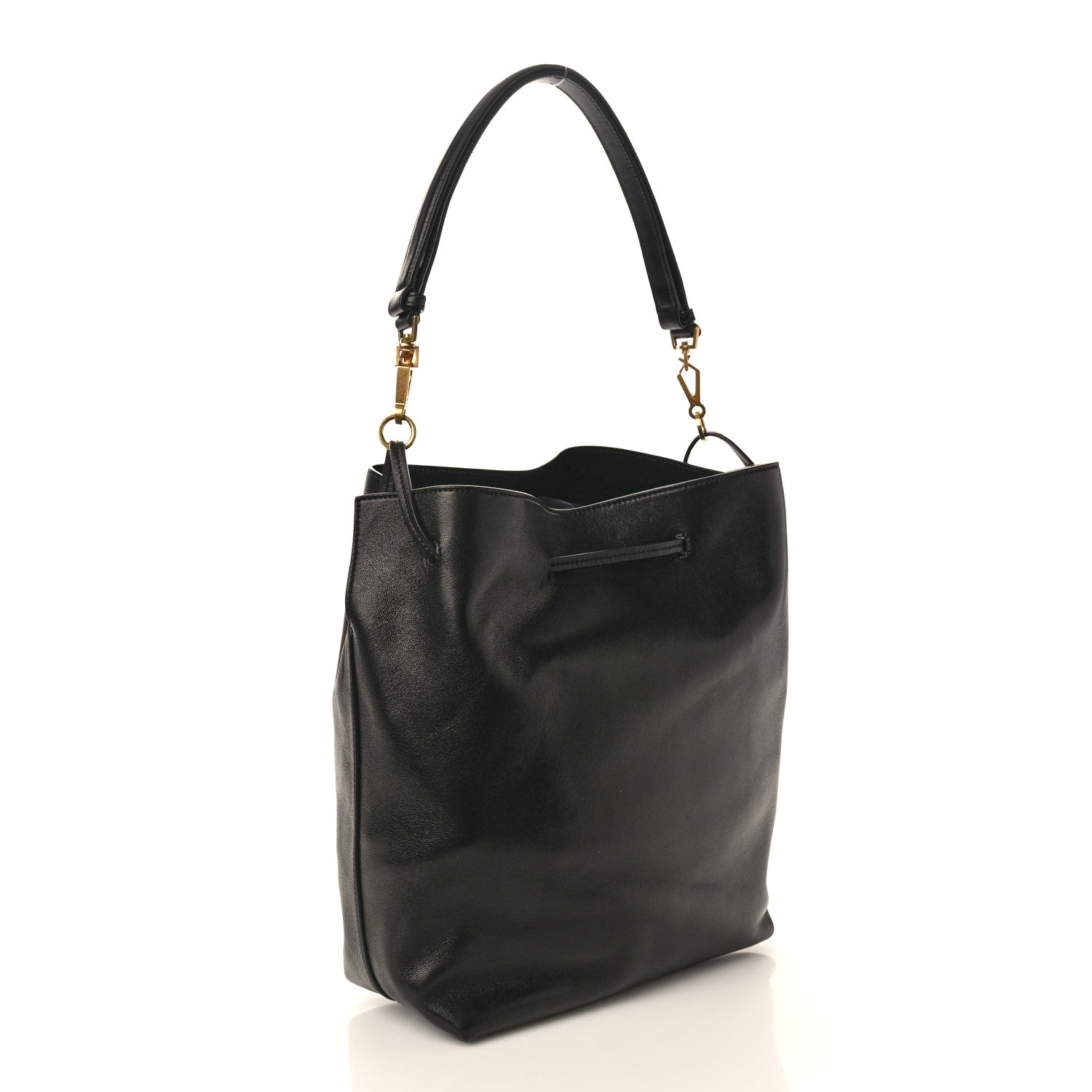 Saint Laurent Lambskin Paris VII Pouch Black 3 of 10