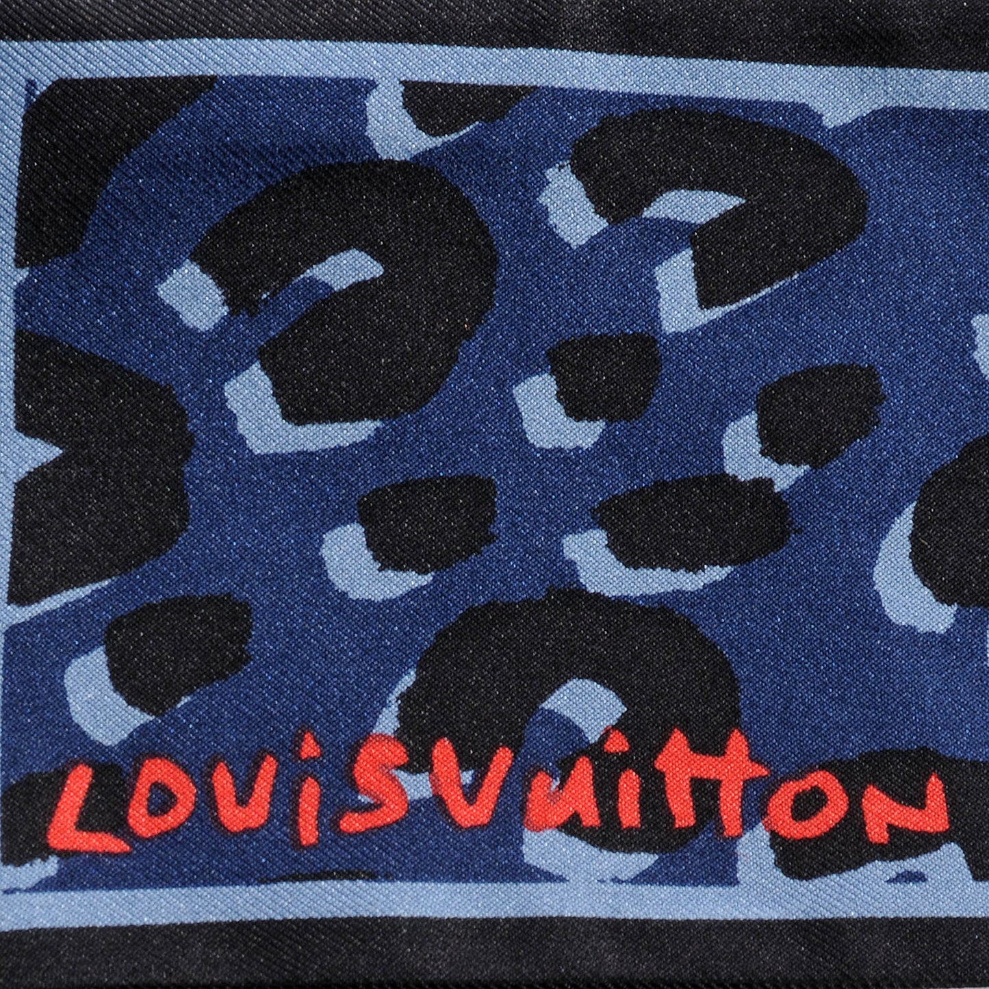 Silk Leopard Bandeau Blue
