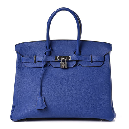 Hermes Togo Birkin 35 Bleu Electrique 1 of 12