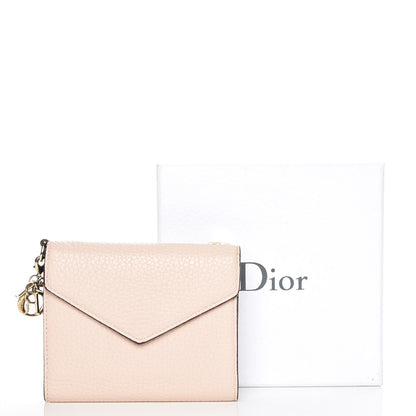 Christian Dior Bullcalf Diorissimo Medium Envelope Wallet Rose Poudre 9 of 9