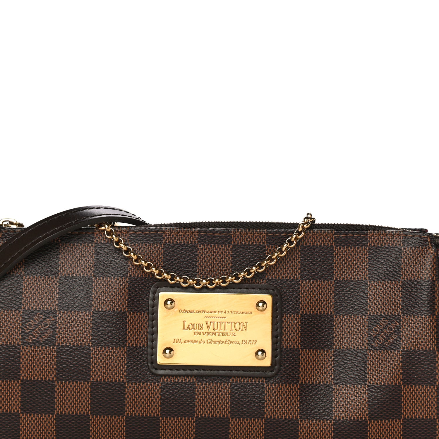 Louis Vuitton Damier Ebene Eva Clutch 7 of 9