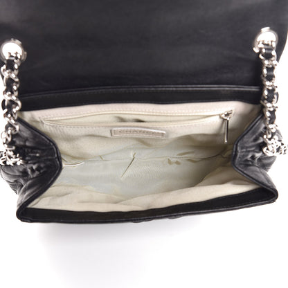 Chanel Washed Lambskin Quilted Medium Chain Around Messenger Black 5 of 8