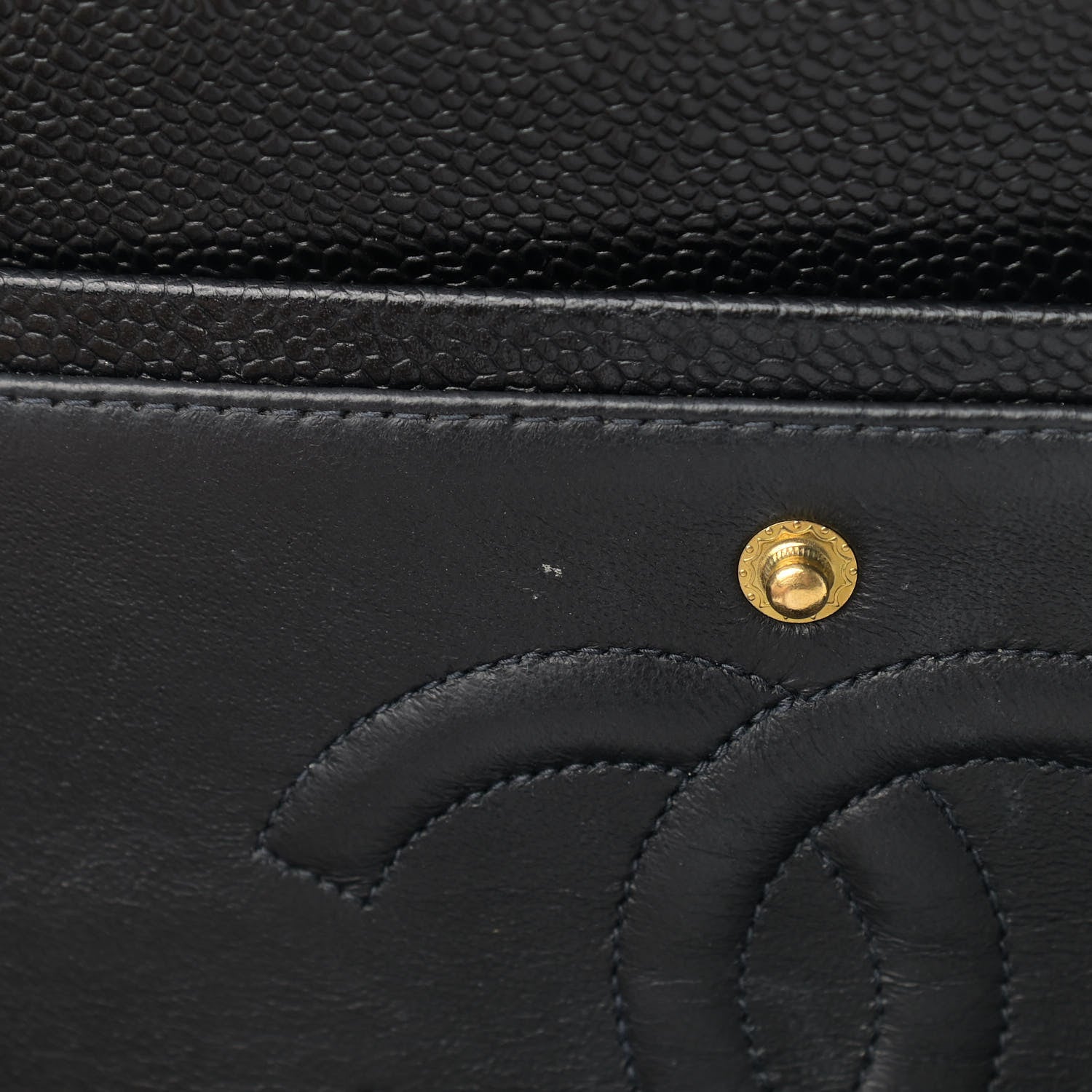 Chanel Caviar Quilted Medium Double Flap Black 11 of 13