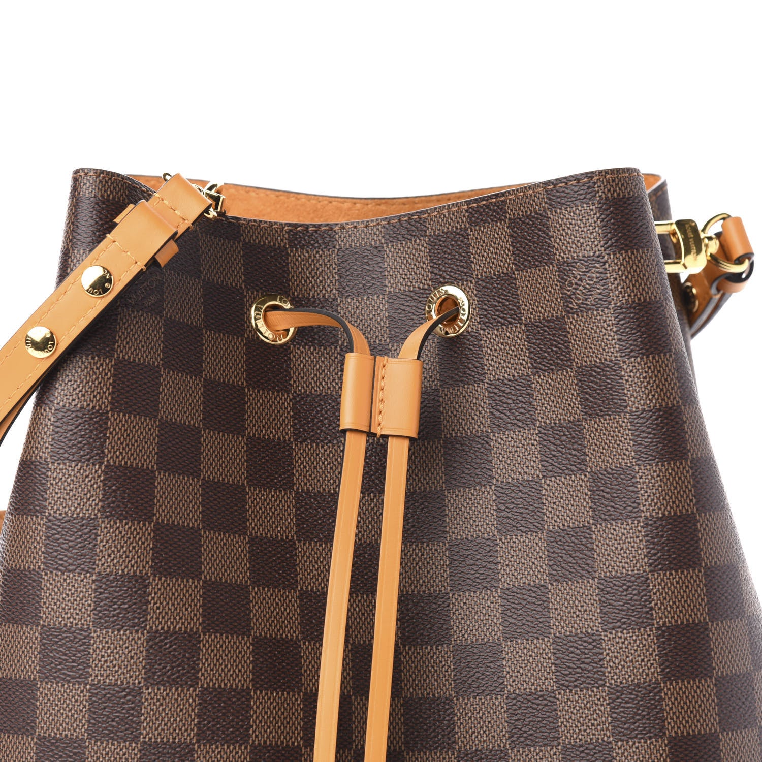 Louis Vuitton Damier Ebene Neonoe MM Safran 10 of 11