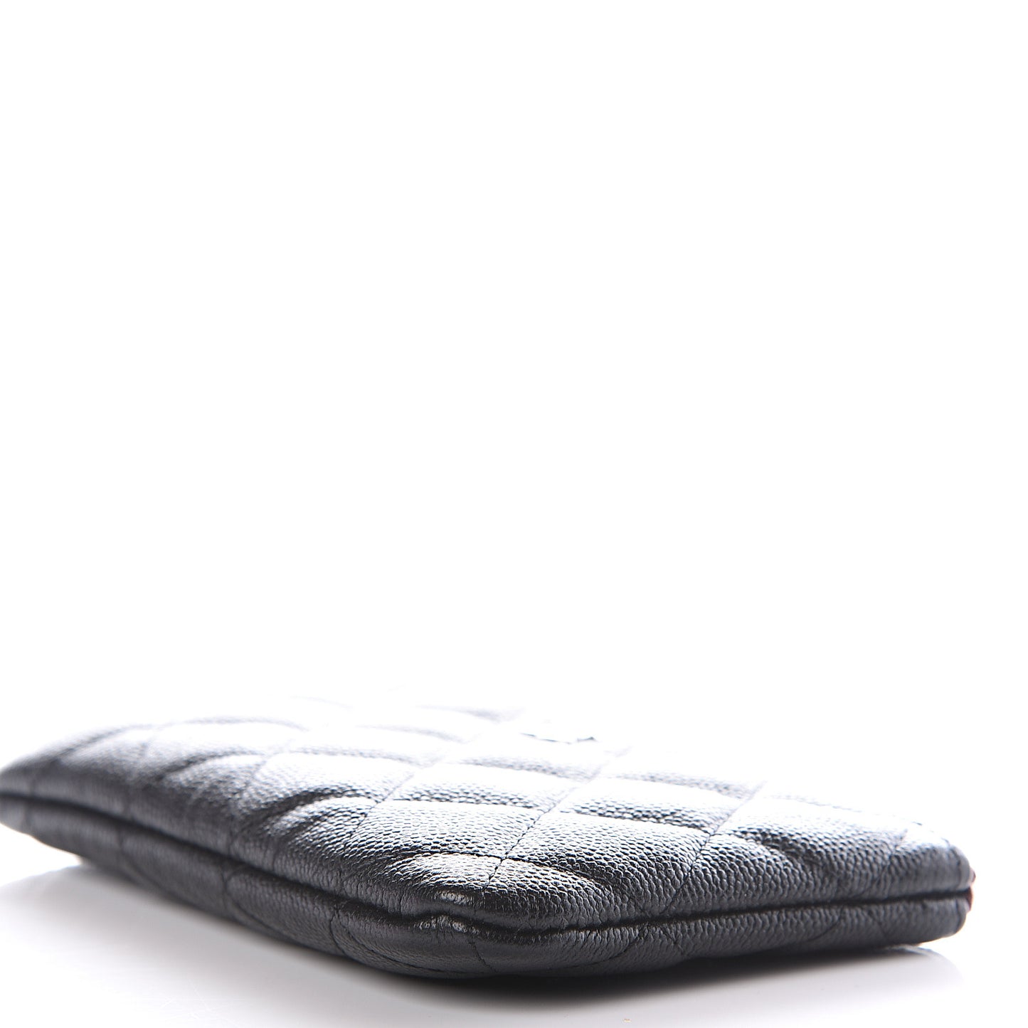 Caviar Quilted Small Cosmetic Case Black