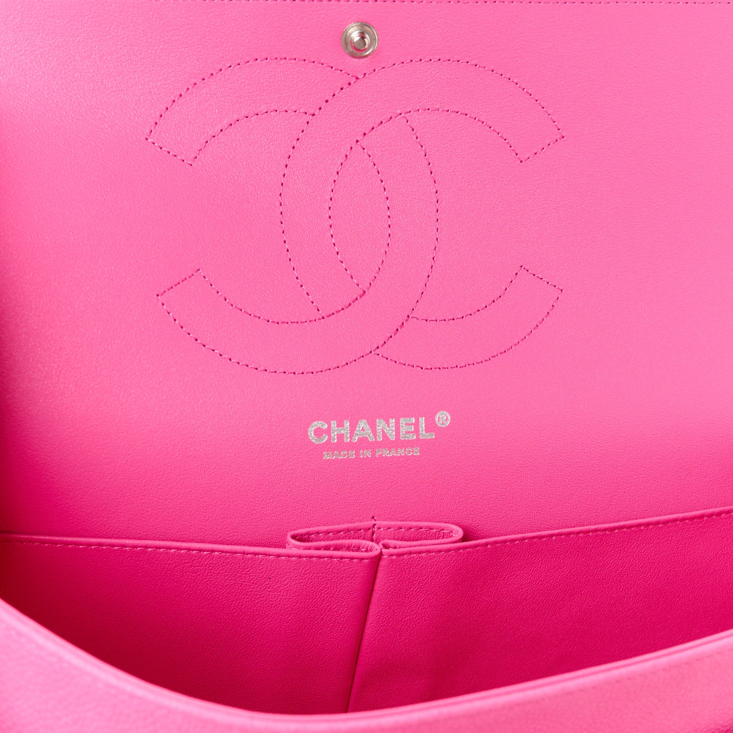 Chanel Iridescent Caviar Quilted Jumbo Double Flap Pink 6 of 14
