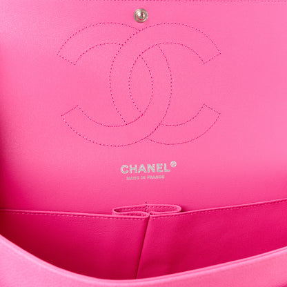 Chanel Iridescent Caviar Quilted Jumbo Double Flap Pink 6 of 14