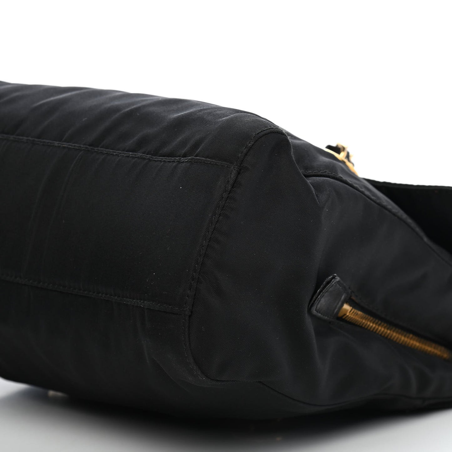 Tessuto Nylon Catena Shoulder Bag Black