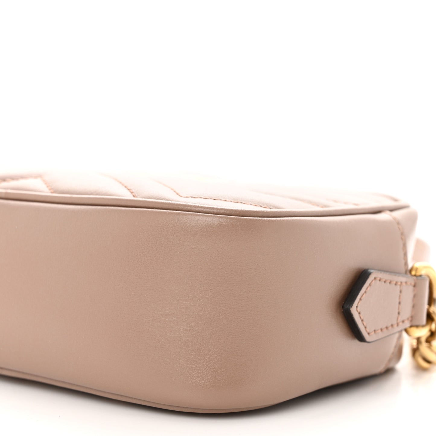 Calfskin Matelasse Mini GG Marmont Chain Shoulder Bag Porcelain Rose