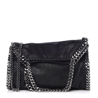 Stella McCartney Shaggy Deer Mini Falabella Fold Over Tote Black 1 of 8