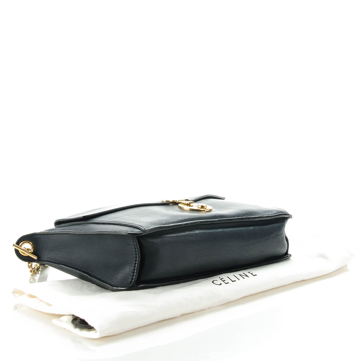 Calfskin Envelope Shoulder Bag Navy