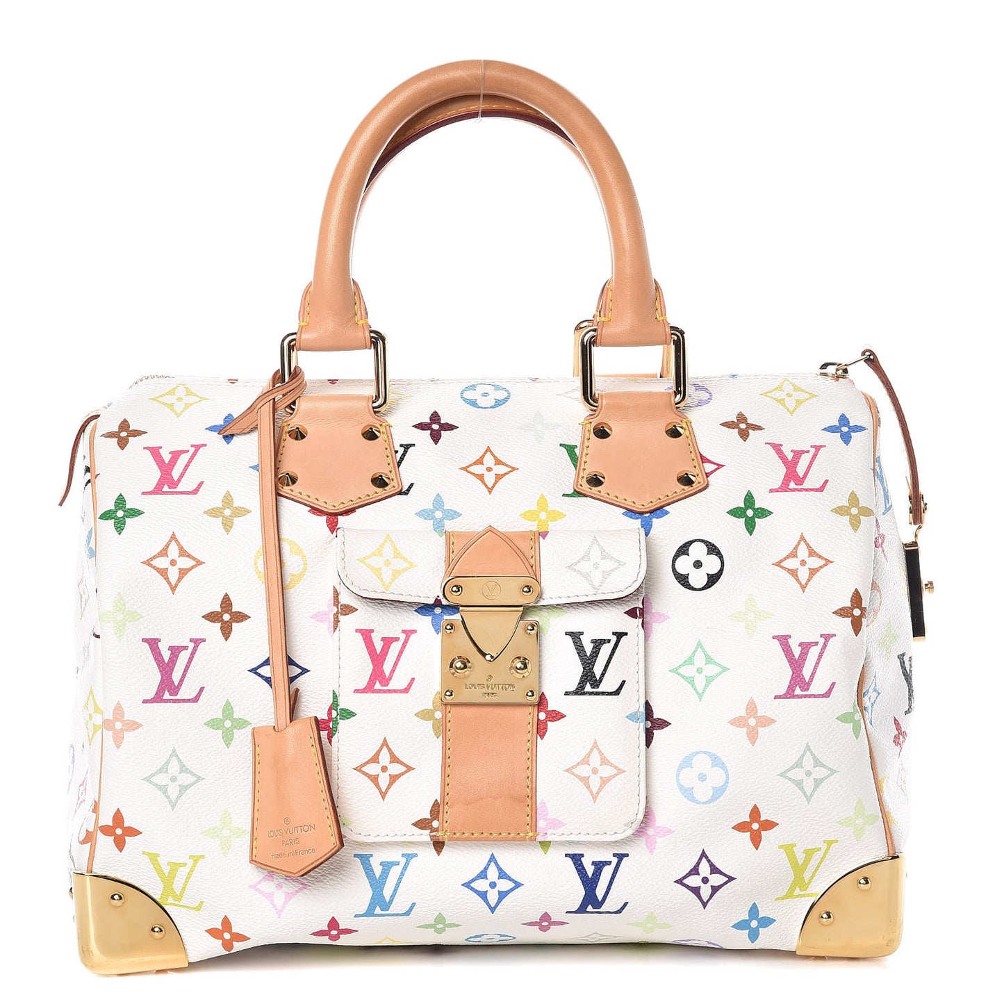Monogram Multicolor Speedy 30 White