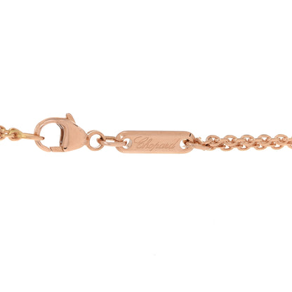 Chopard 18K Rose White Gold Diamond Happy Diamond Sun Moon Stars Double Chain Pendant Necklace 4 of 7