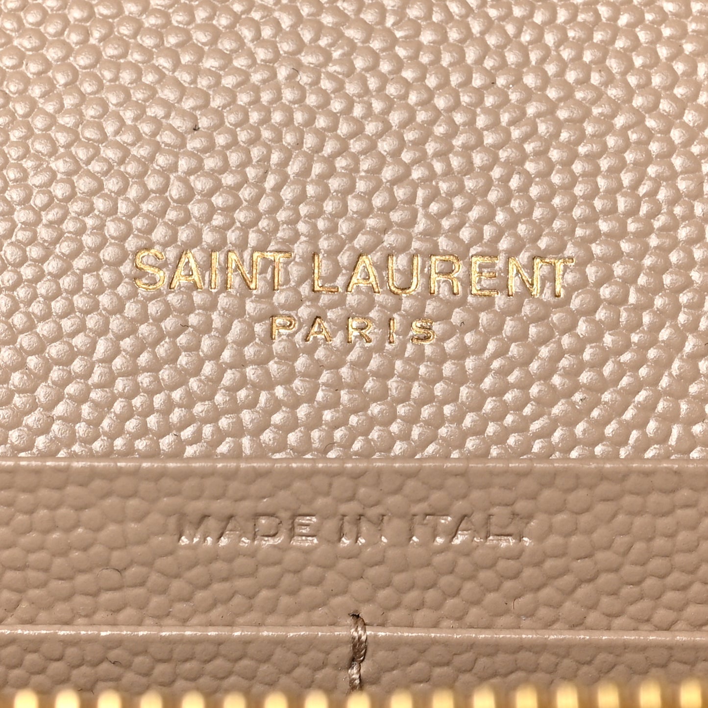 Grain De Poudre Matelasse Chevron Monogram Chain Wallet Nude Powder