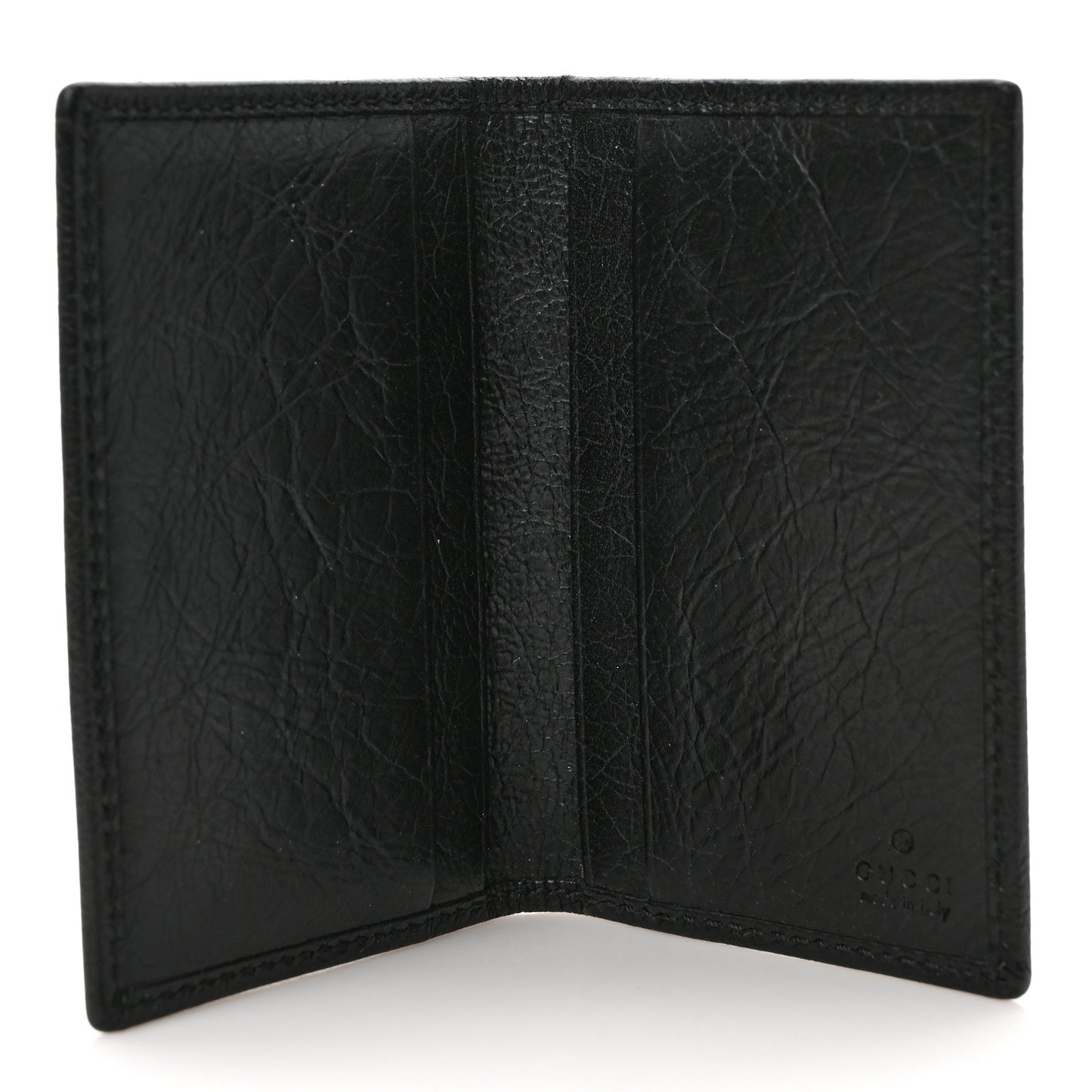 Vintage Calfskin Morpheus Card Holder Black
