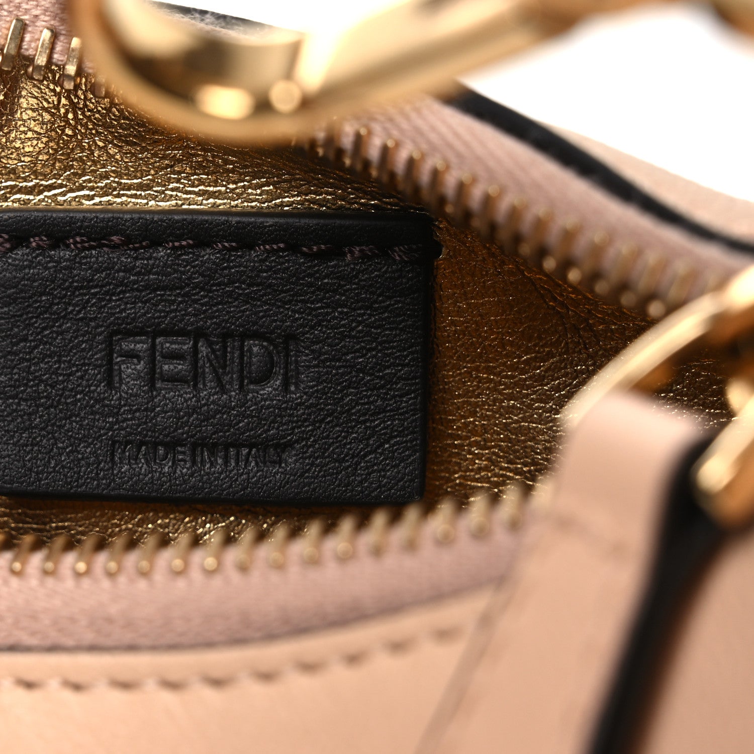 Fendi Vitello Grace Matte Nano Fendigraphy Hobo Charm Light Rose 6 of 10
