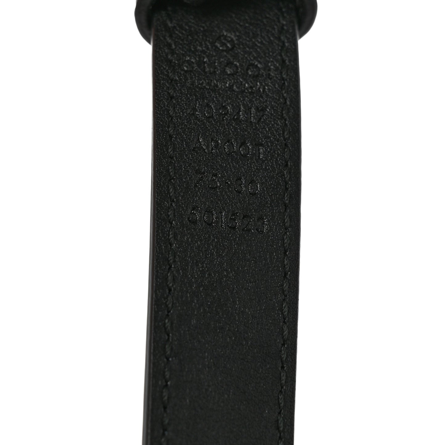 Calfskin Double G 20mm Belt 75 30 Black