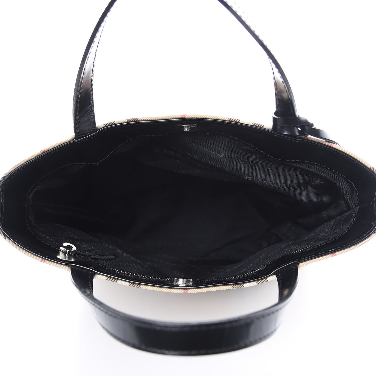 House Check Medium Tote Black