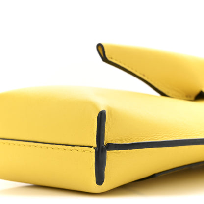Loewe Calfskin Elephant Pouch Crossbody Bag Yellow 10 of 12