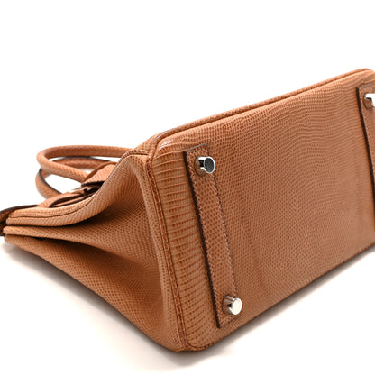 Hermes Lizard Birkin 25 Naturel 9 of 10