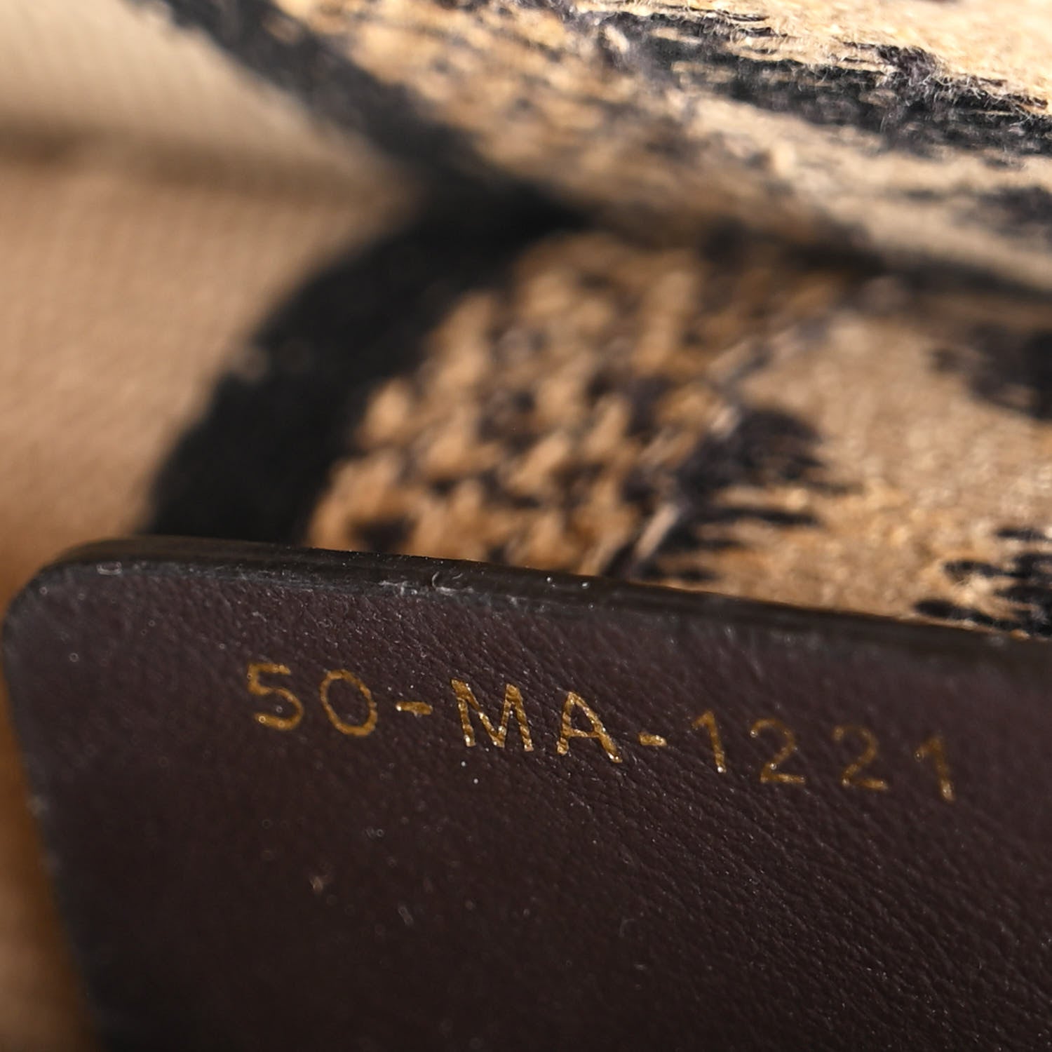 Christian Dior Canvas Mizza Embroidered Mini Leopard Book Tote