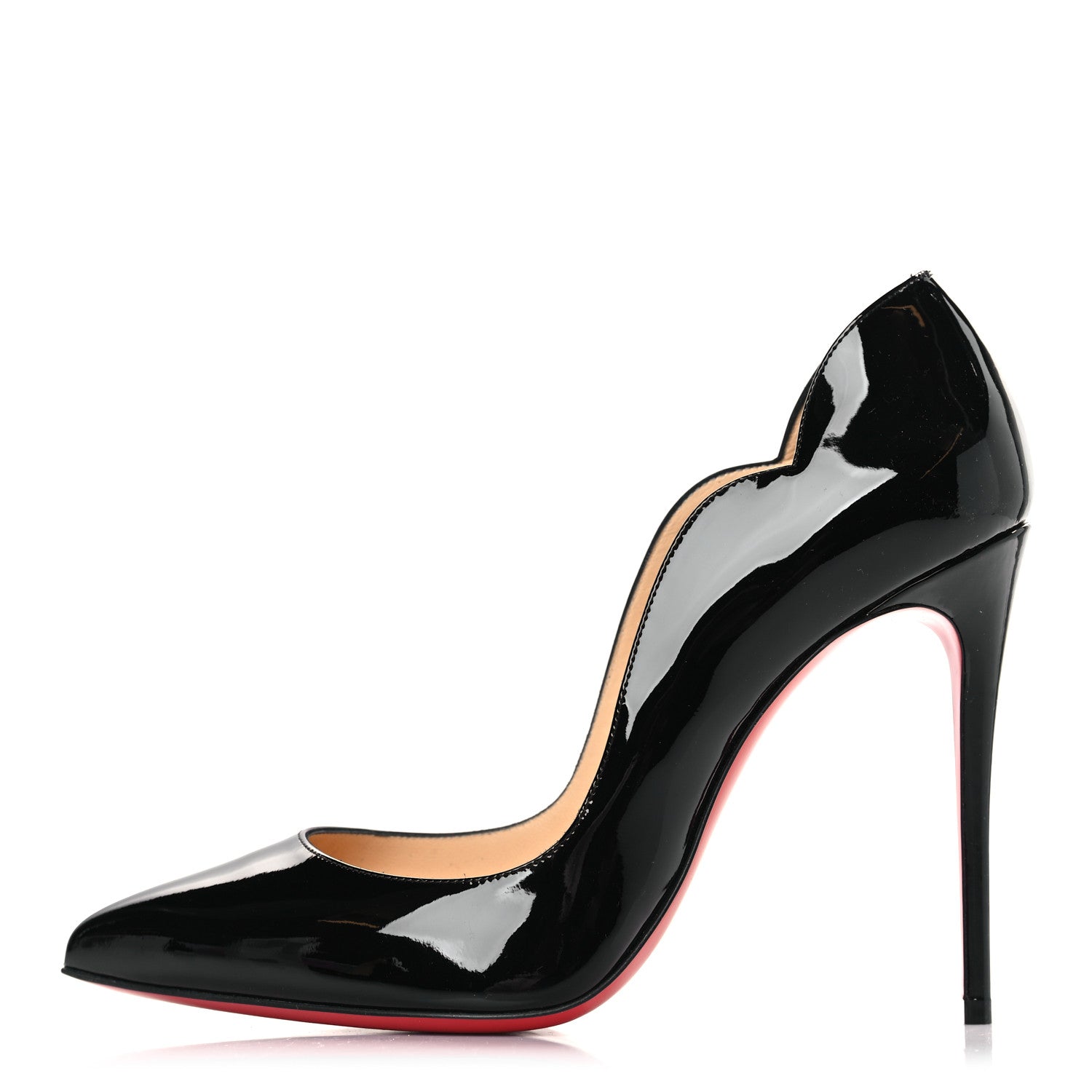 Christian Louboutin Patent Hot Chick 100 Pumps 38 Black 1 of 8