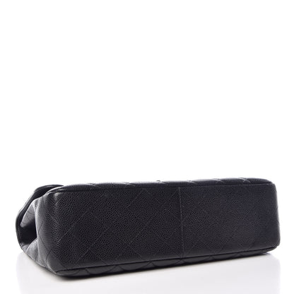 Chanel Caviar Quilted Jumbo Single Flap Black 4 of 9