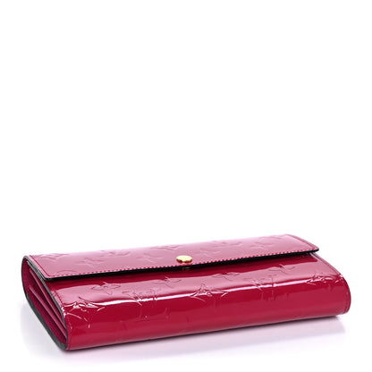 Louis Vuitton Vernis Sarah Wallet Rose Indien 4 of 11