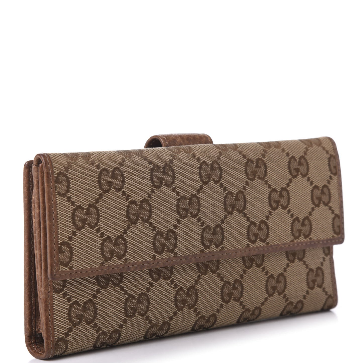 Monogram Old Libeccio Miss GG Continental Wallet Beige Ebony Light Brown