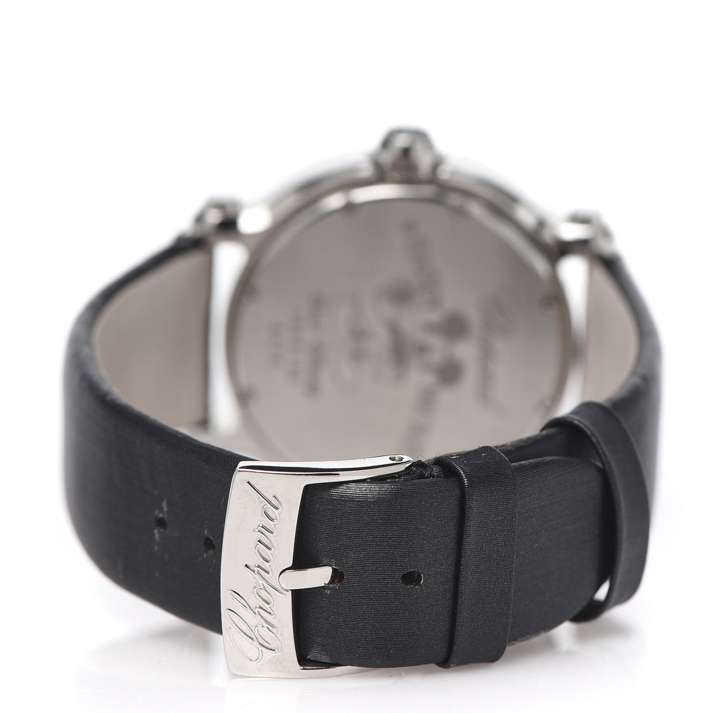 Stainless Steel Satin Diamond Bezel Mother of Pearl 36mm Happy Sport Mickey Mouse Quartz Watch