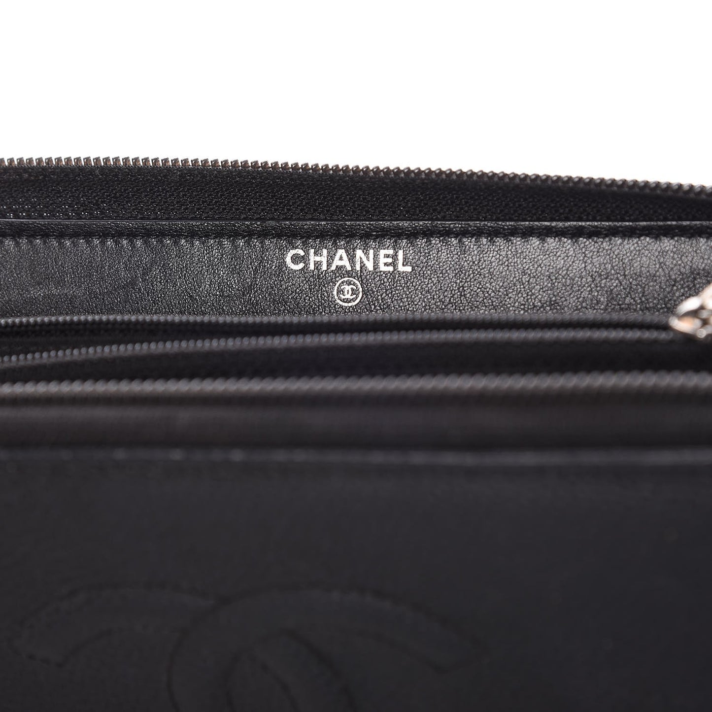 Caviar Large Timeless CC Zip Around Wallet Black