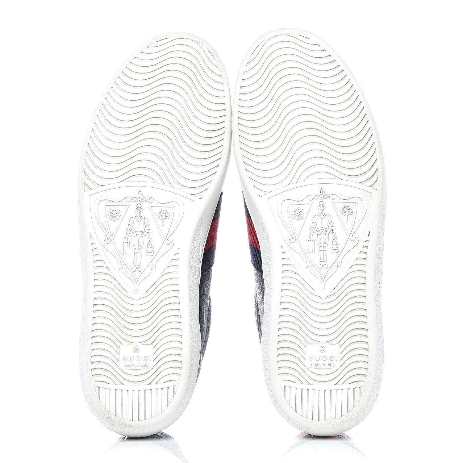 Gucci GG Supreme Monogram Ayers Web Mens New Ace Sneakers 9 Black 6 of 14