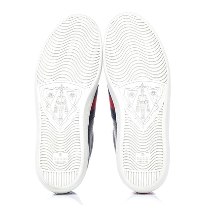 Gucci GG Supreme Monogram Ayers Web Mens New Ace Sneakers 9 Black 6 of 14