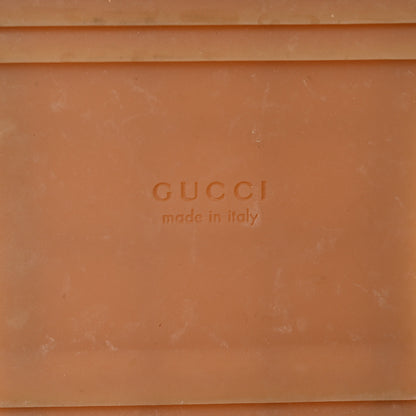 Gucci Monogram Maxi GG Angelina Platform 55mm Slide Sandals 36 Camel Ebony 8 of 9