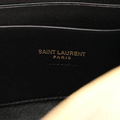 Saint Laurent Suede Matelasse Monogram Mini Lou Camera Bag Matte Gold 6 of 11