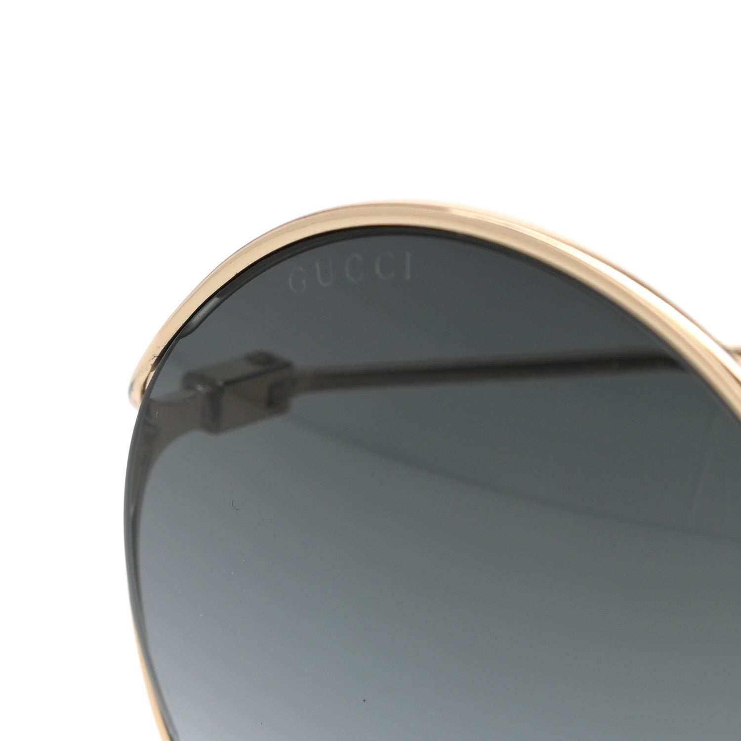 Gucci Round Pearl Tip Sunglasses GG0253S Gold 7 of 7