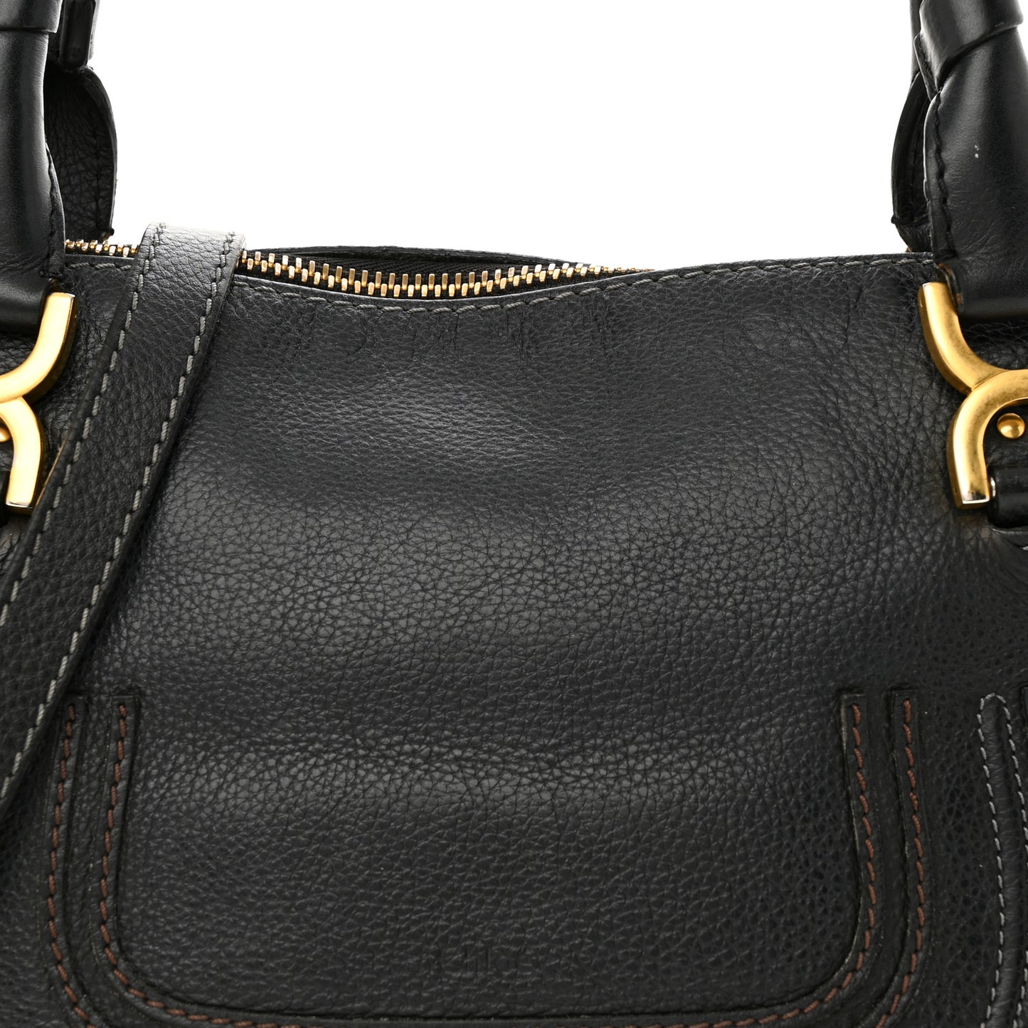 Calfskin Medium Marcie Satchel Black