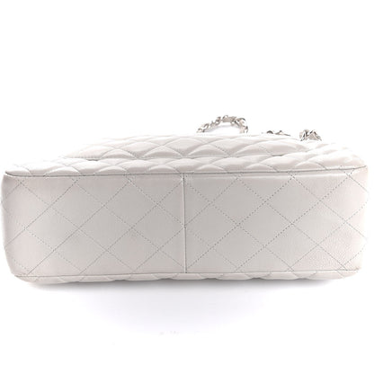 Chanel Caviar Quilted Jumbo Double Flap Light Grey 16 of 16