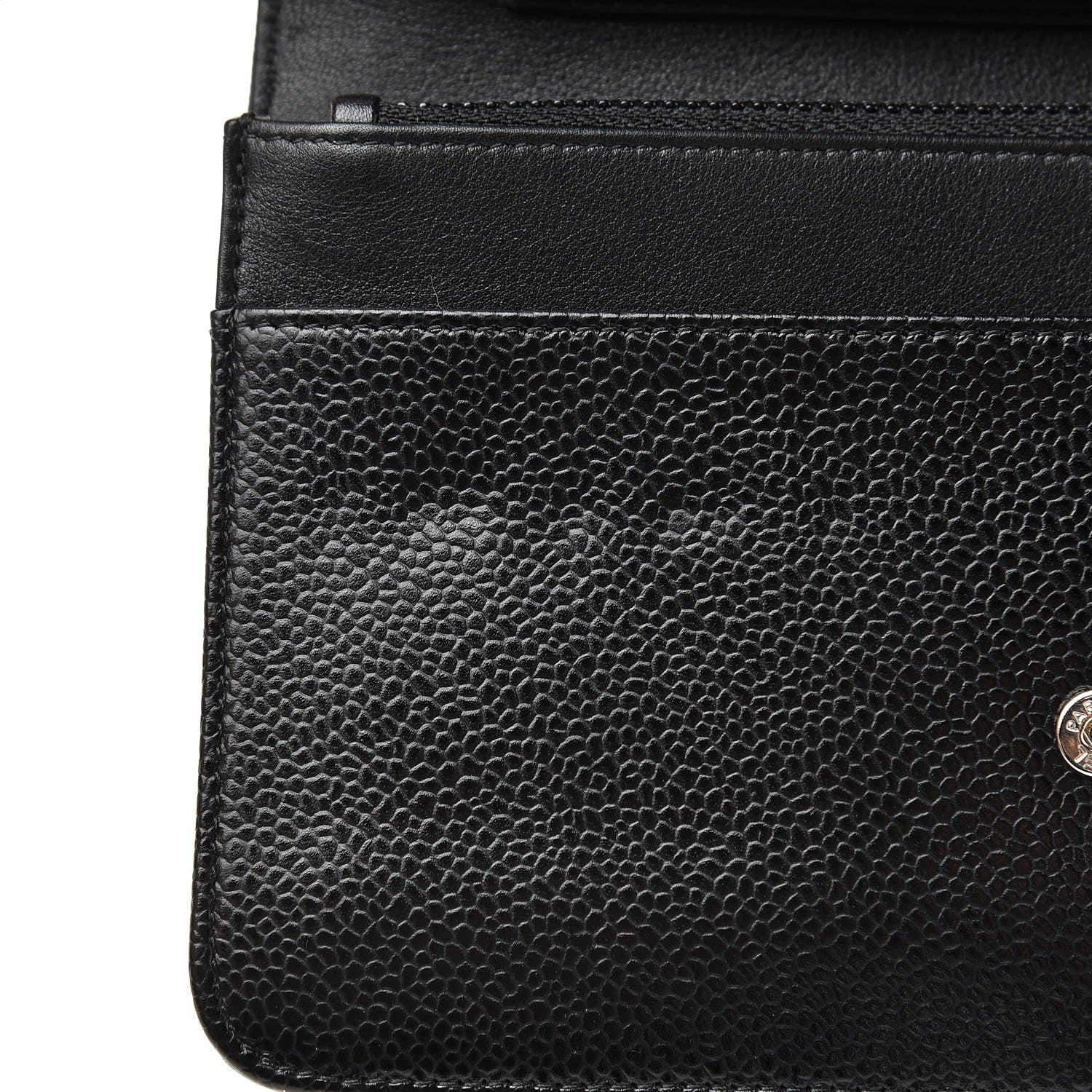 Chanel Caviar Timeless CC Wallet On Chain WOC Black 12 of 12
