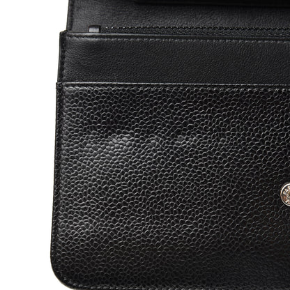 Chanel Caviar Timeless CC Wallet On Chain WOC Black 12 of 12