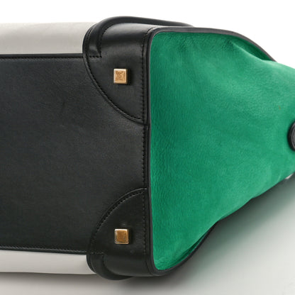 Celine Smooth Calfskin Nubuck Mini Tri-Color Luggage Palm 9 of 9