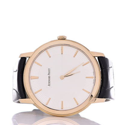 Audemars Piguet 18K Rose Gold Alligator 41mm Jules Audemars Automatic Watch 15180OR.OO.A102CR.01 3 of 9