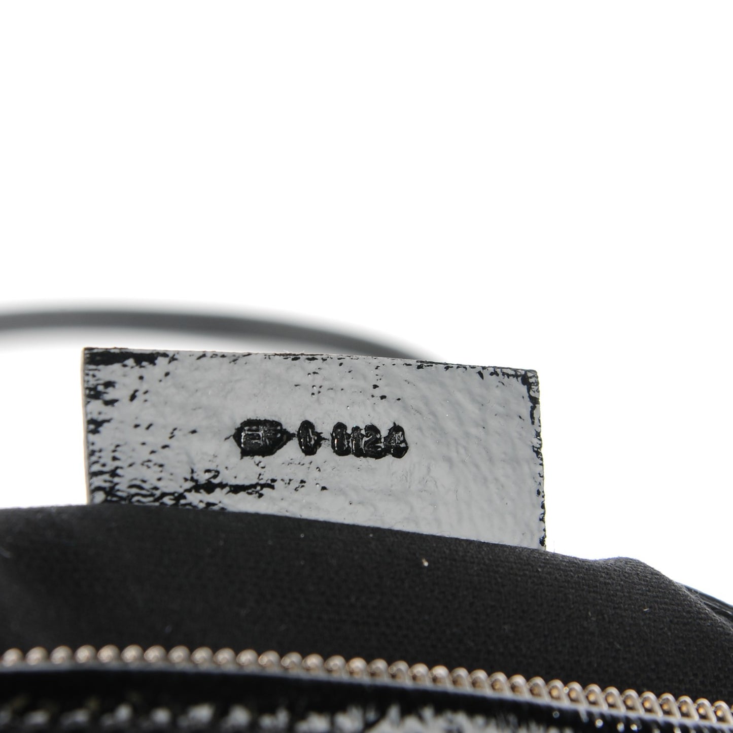 Crinkled Patent Goatskin Mini Pandora Black