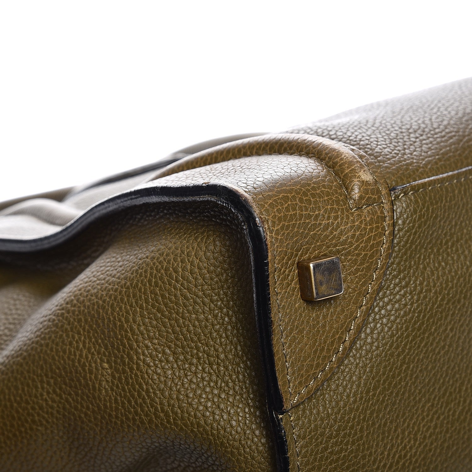 Celine Drummed Calfskin Mini Luggage Jungle 12 of 17