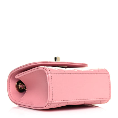 Chanel Lambskin Quilted Mini Trendy CC Clutch With Chain Pink 4 of 12